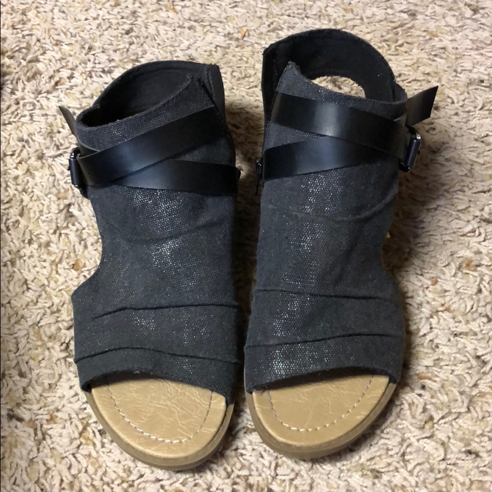 Not Rated Black Sandals